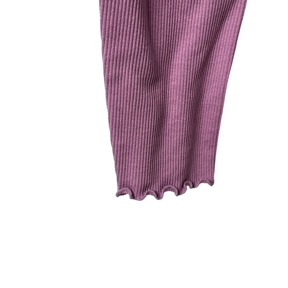 Spiritual Gangster Love Sculpt 7/8 Ruffle Legging Ribbed Amethyst Size XS Small - Picture 8 of 9
